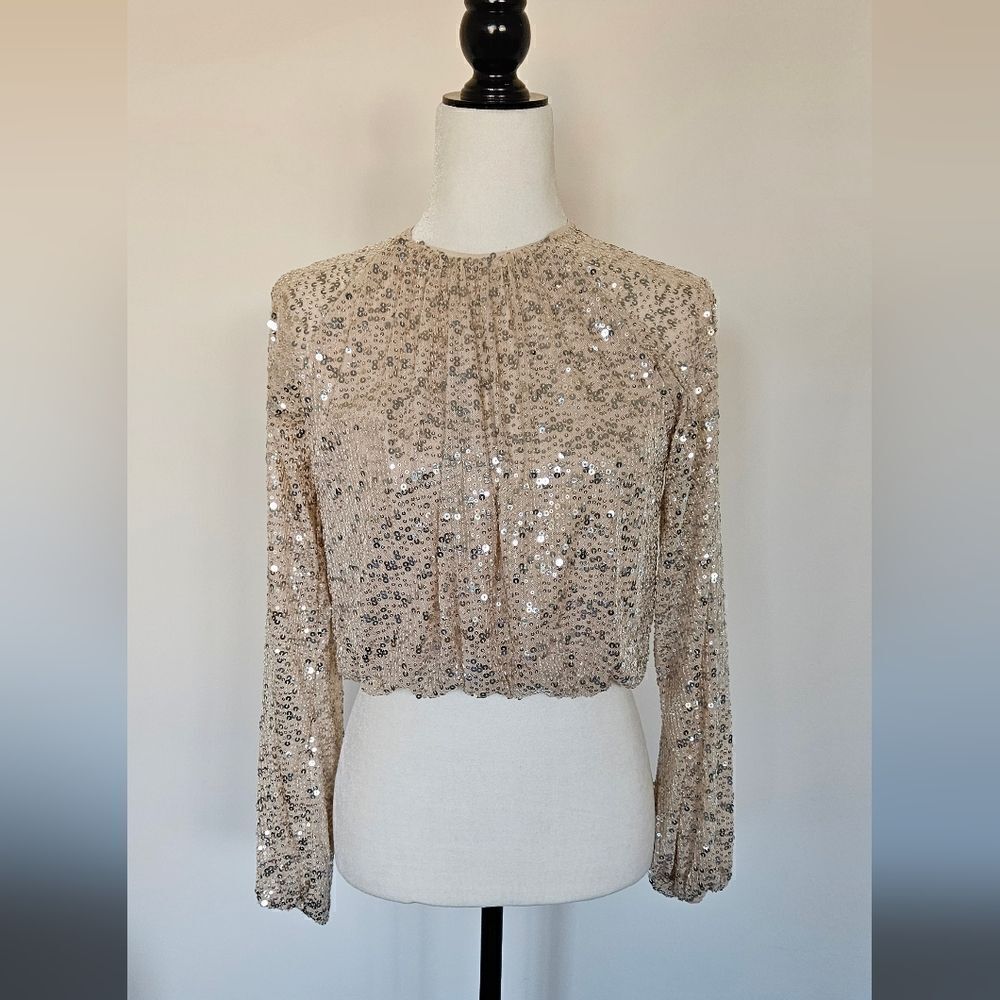 H&m shimmer cropped top
